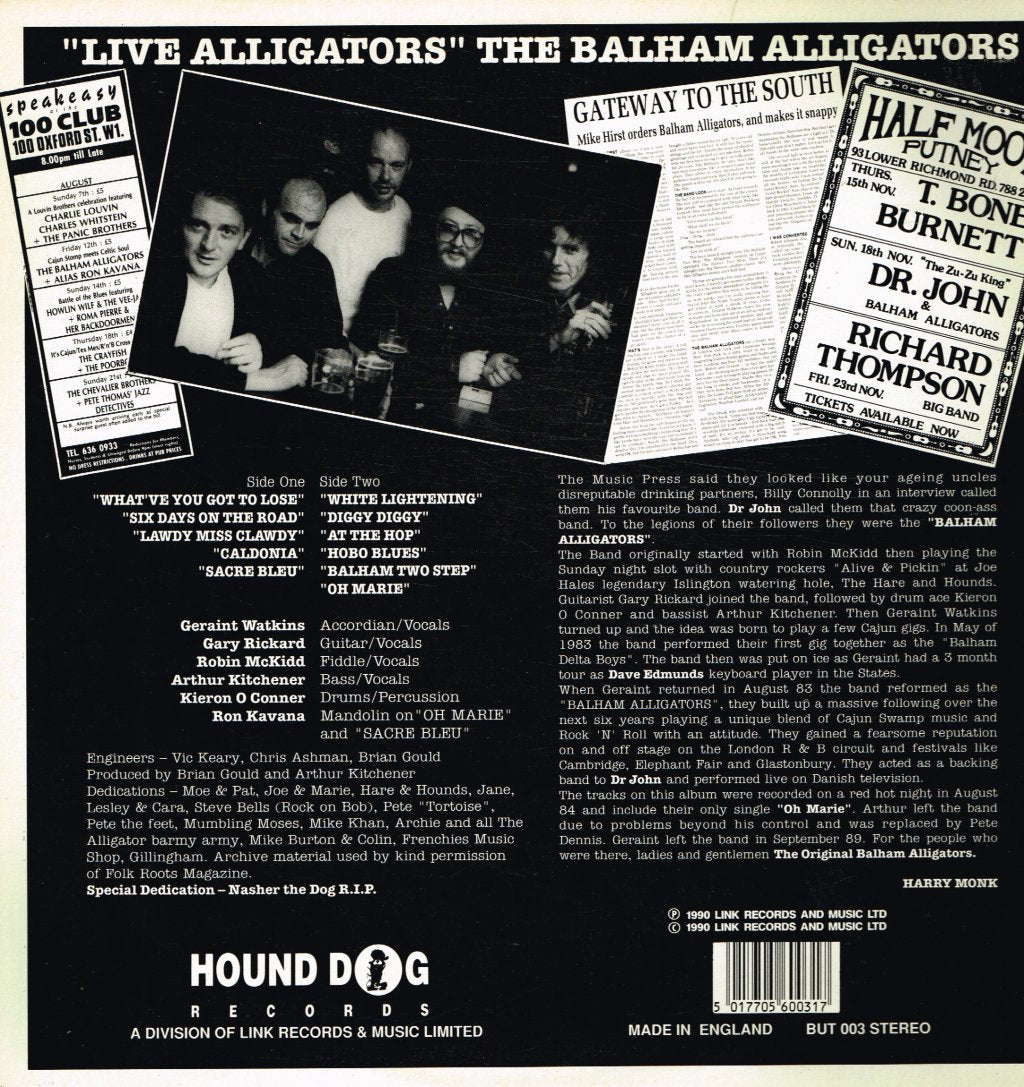 Balham Alligators - Live Alligators - Lp