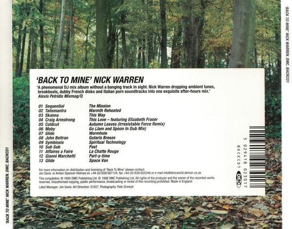Nick Warren - Back To Mine - Cd