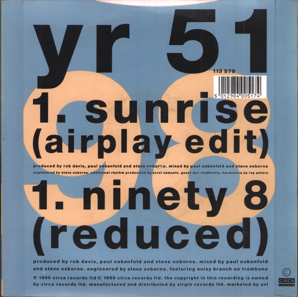 Movement 98 Featuring Carroll Thompson - Sunrise - 7 Inch