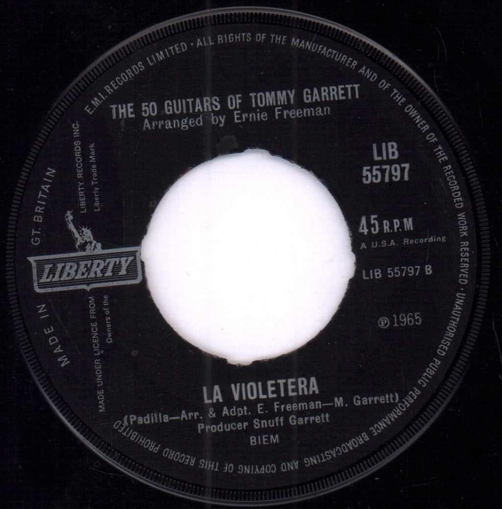 50 Guitars Of Tommy Garrett - quiet nights of quiet stars - 7 Inch