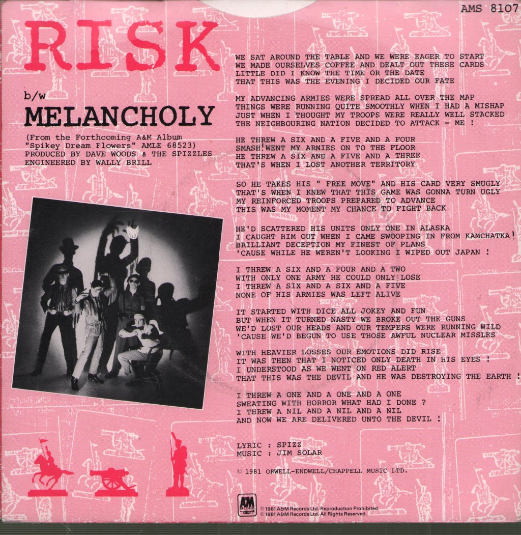 Spizzles - Risk - 7 Inch