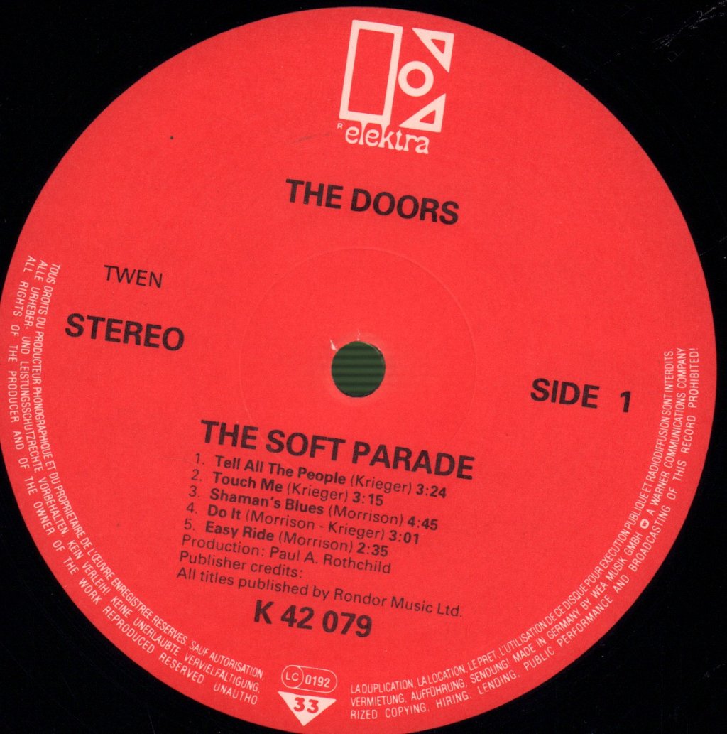 Doors - Soft Parade - Lp