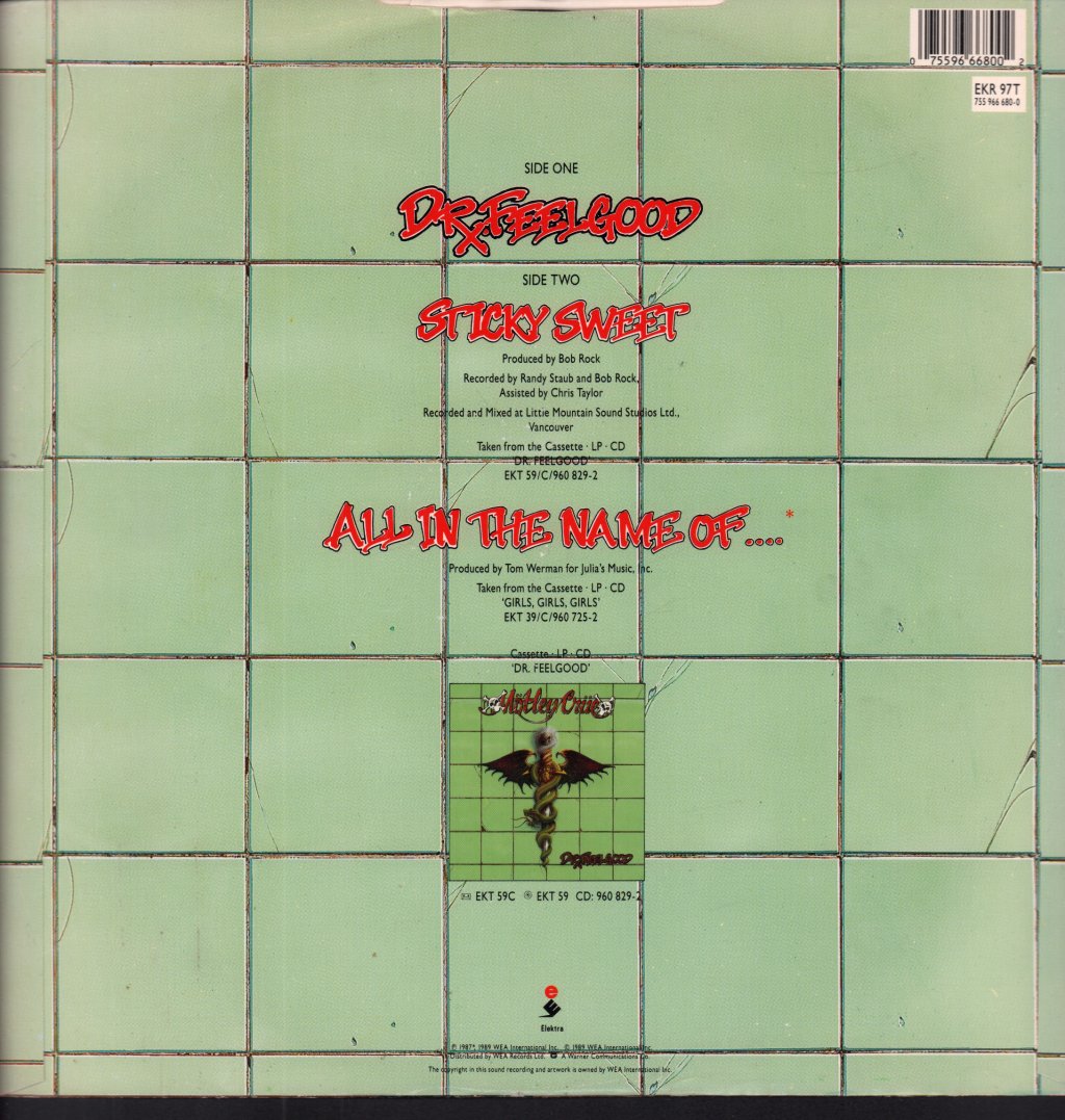 Motley Crue - Dr Feelgood - 12 Inch