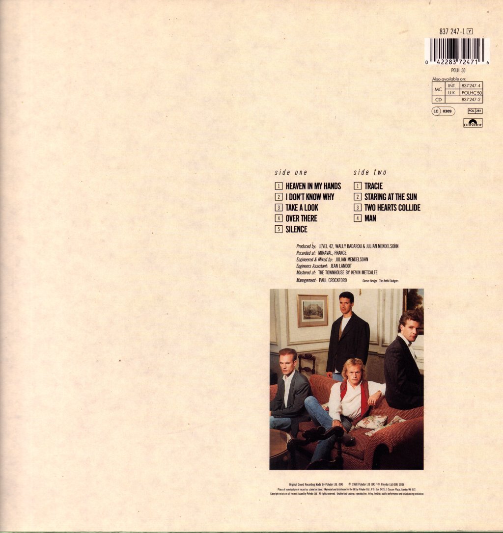 Level 42 - Staring At The Sun - Lp