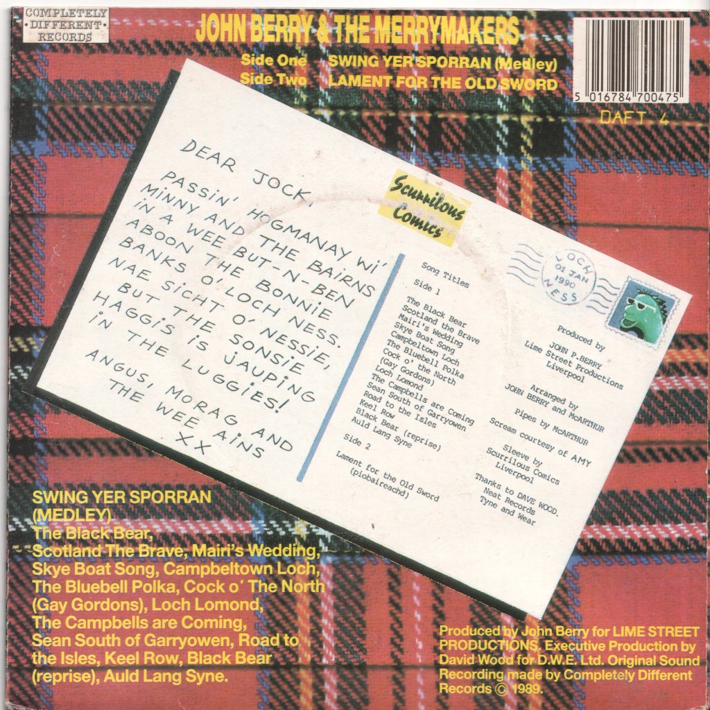John Berry And The Merry Makers - Swing Yer Sporran - 7 Inch