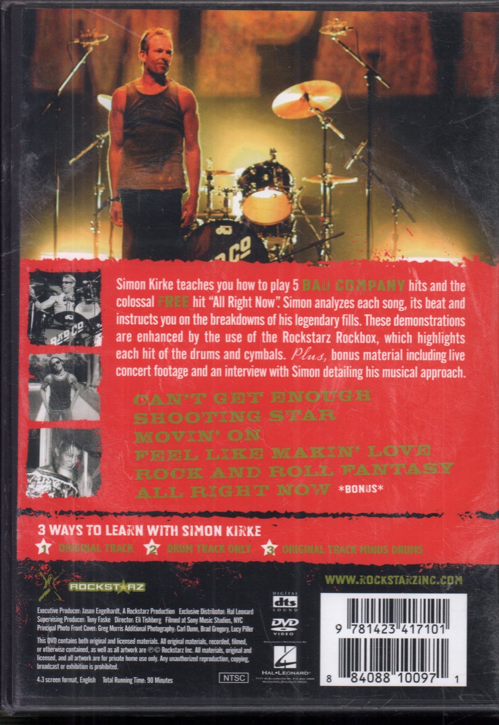 Simon Kirke - lessons from a legend - Dvd