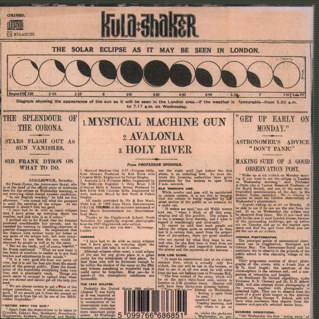 Kula Shaker - Mystical Machine Gun - Cd