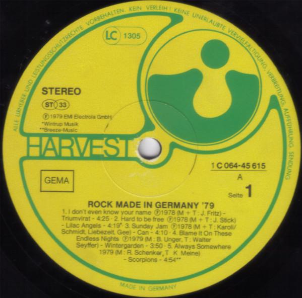 Various Artists - Rock Made In Germany '79 - Lp