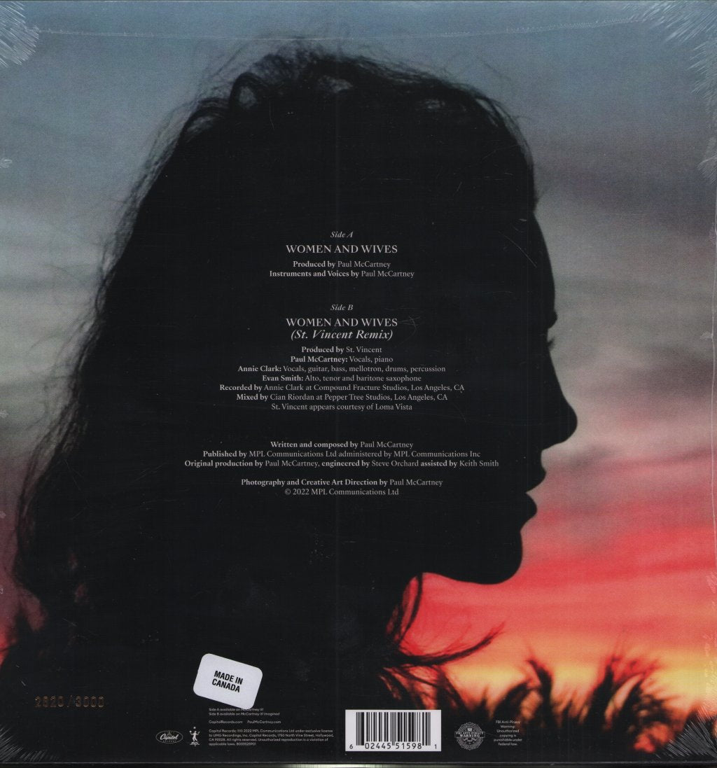 Paul McCartney - Women And Wives - 12 Inch