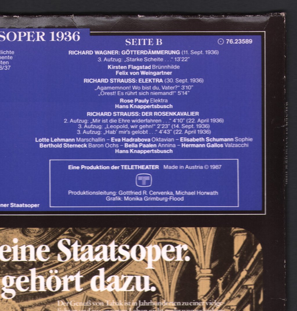 Various Artists - Wiener Staatsoper 1936 - Lp