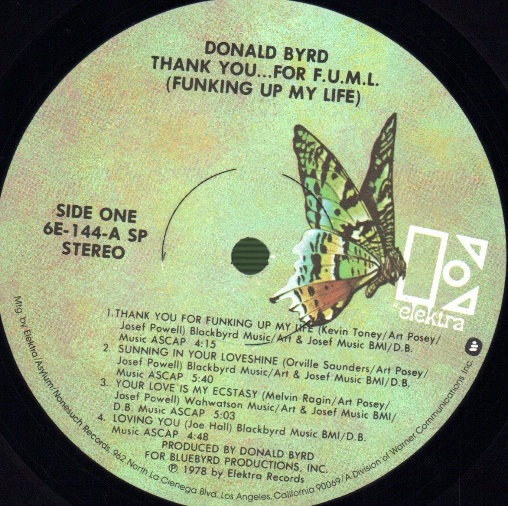 Donald Byrd - Thank You... For F.u.m.l. - Lp