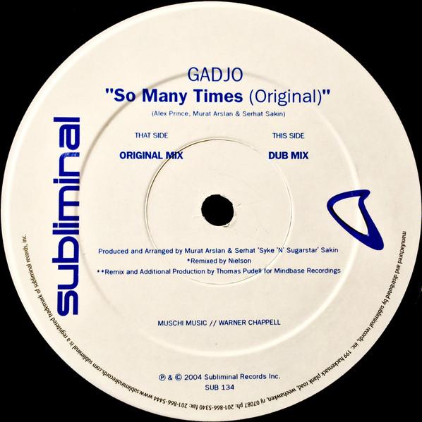 Gadjo - So Many Times - 12 Inch
