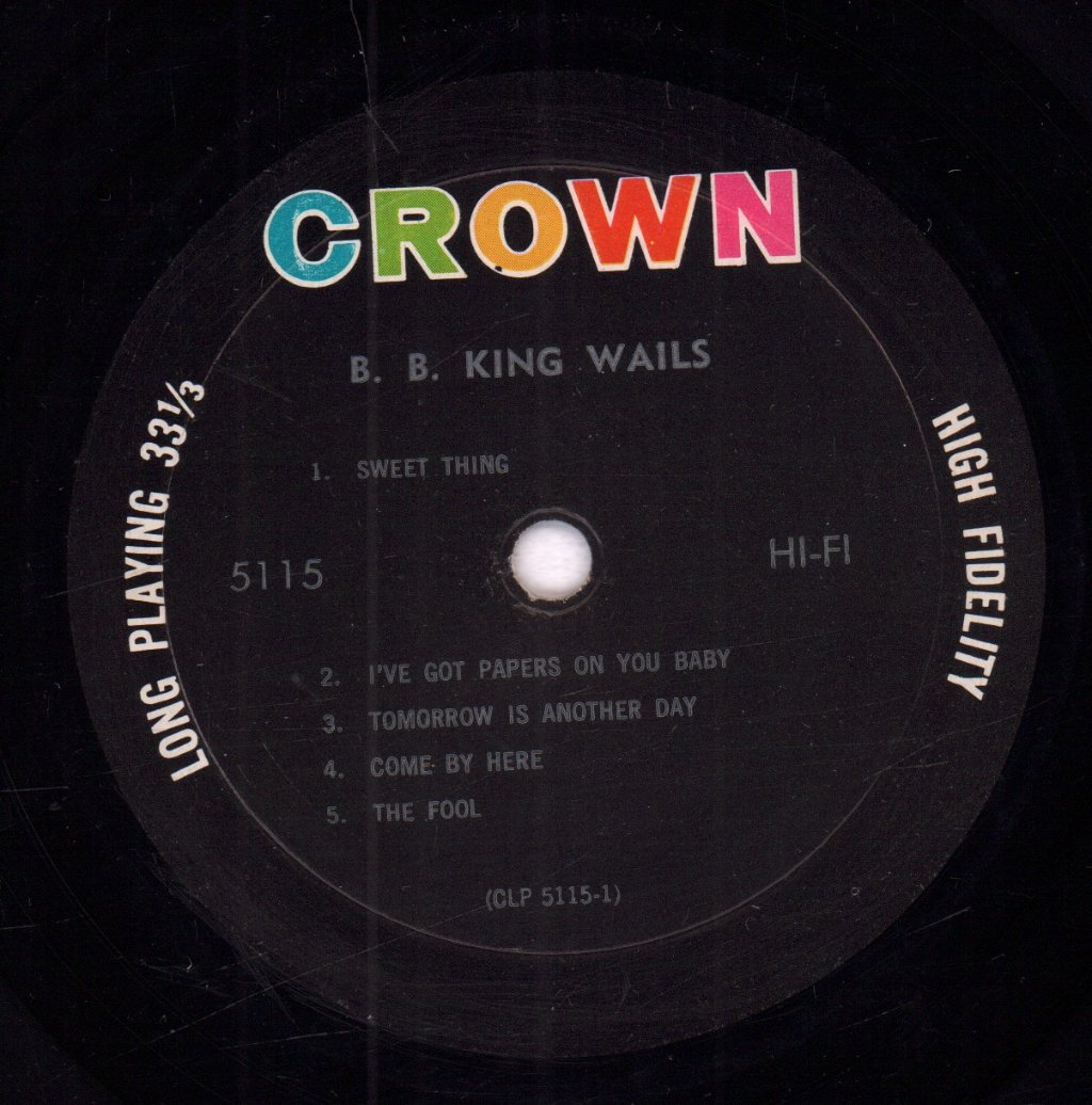 b.b. king and his orchestra - B.B. King Wails - Lp