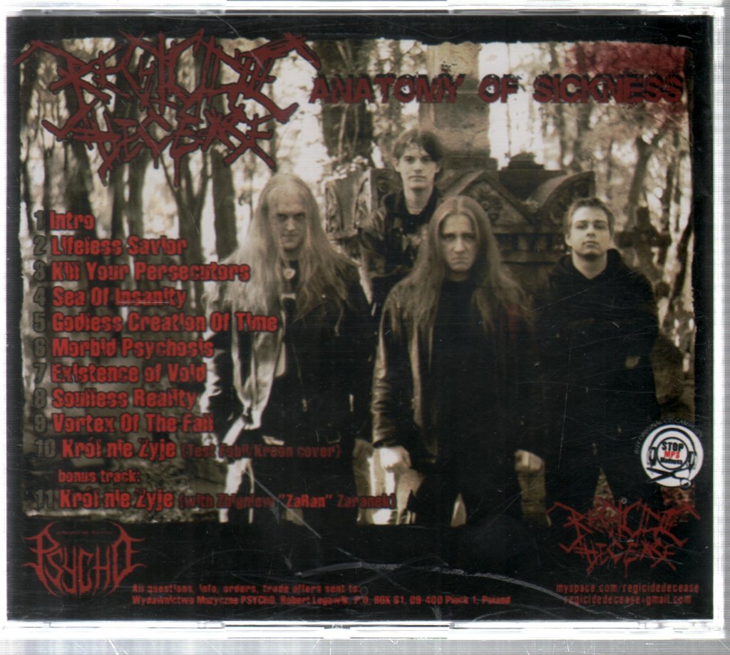 Regicide Decease - Anatomy Of Sickness - Cd