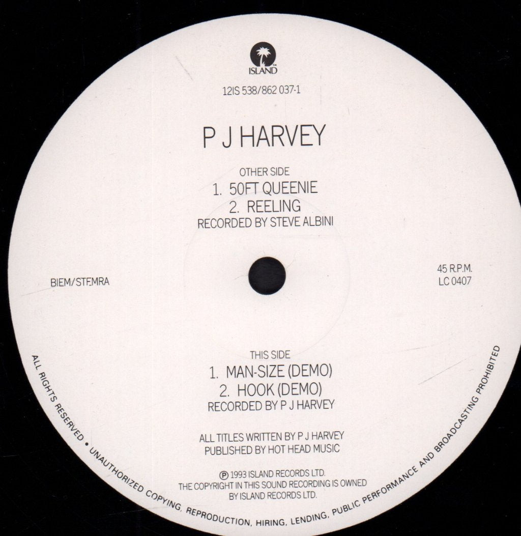 PJ Harvey - 50 Ft Queenie - 12 Inch