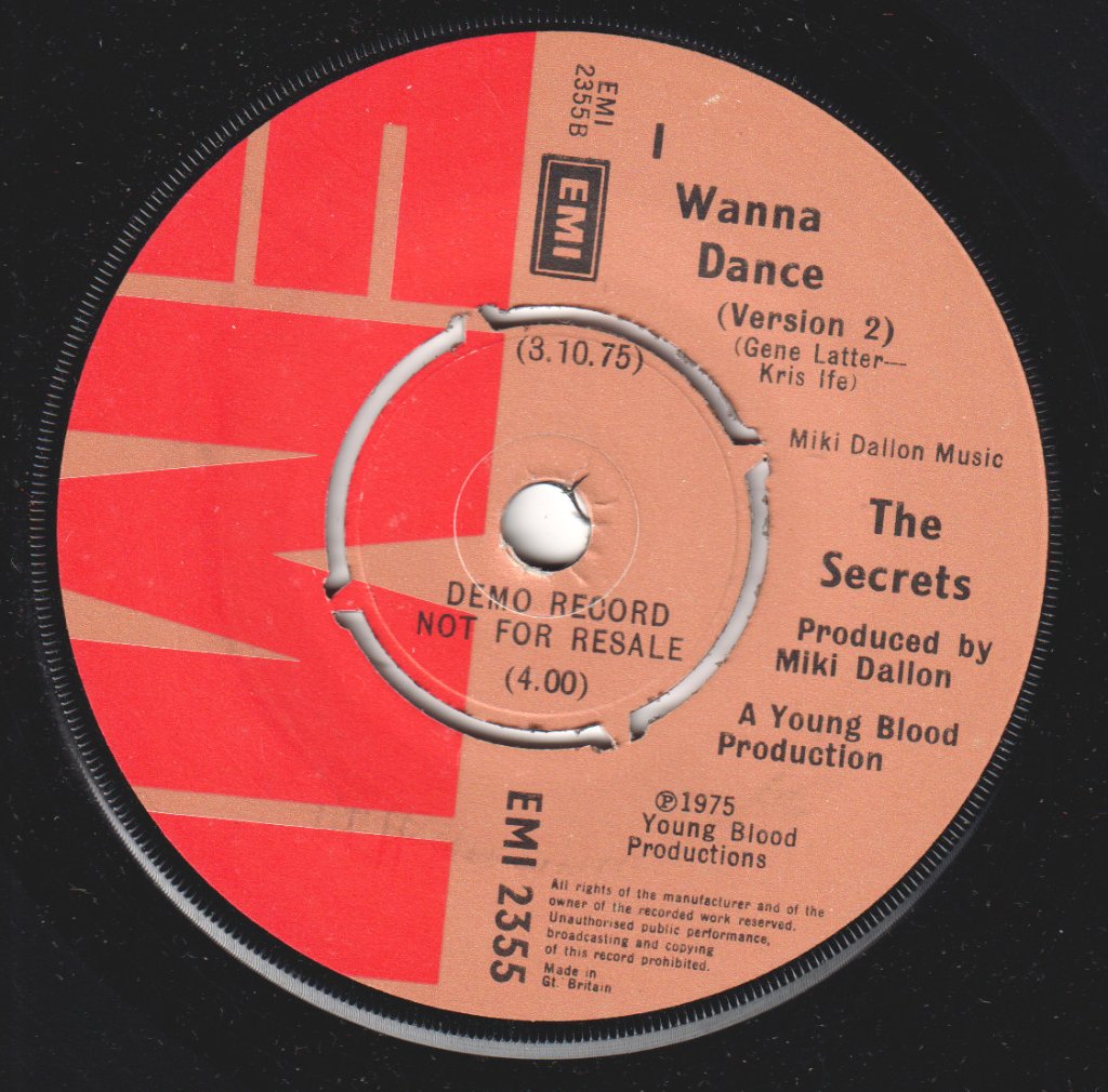 Secrets (70'S Group) - I Wanna Dance - 7 Inch