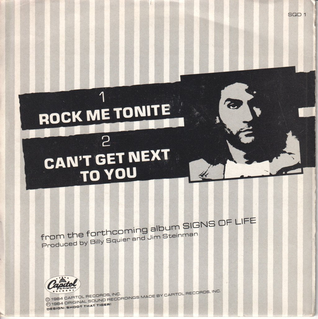 Billy Squier - Rock Me Tonite - Double 7 Inch