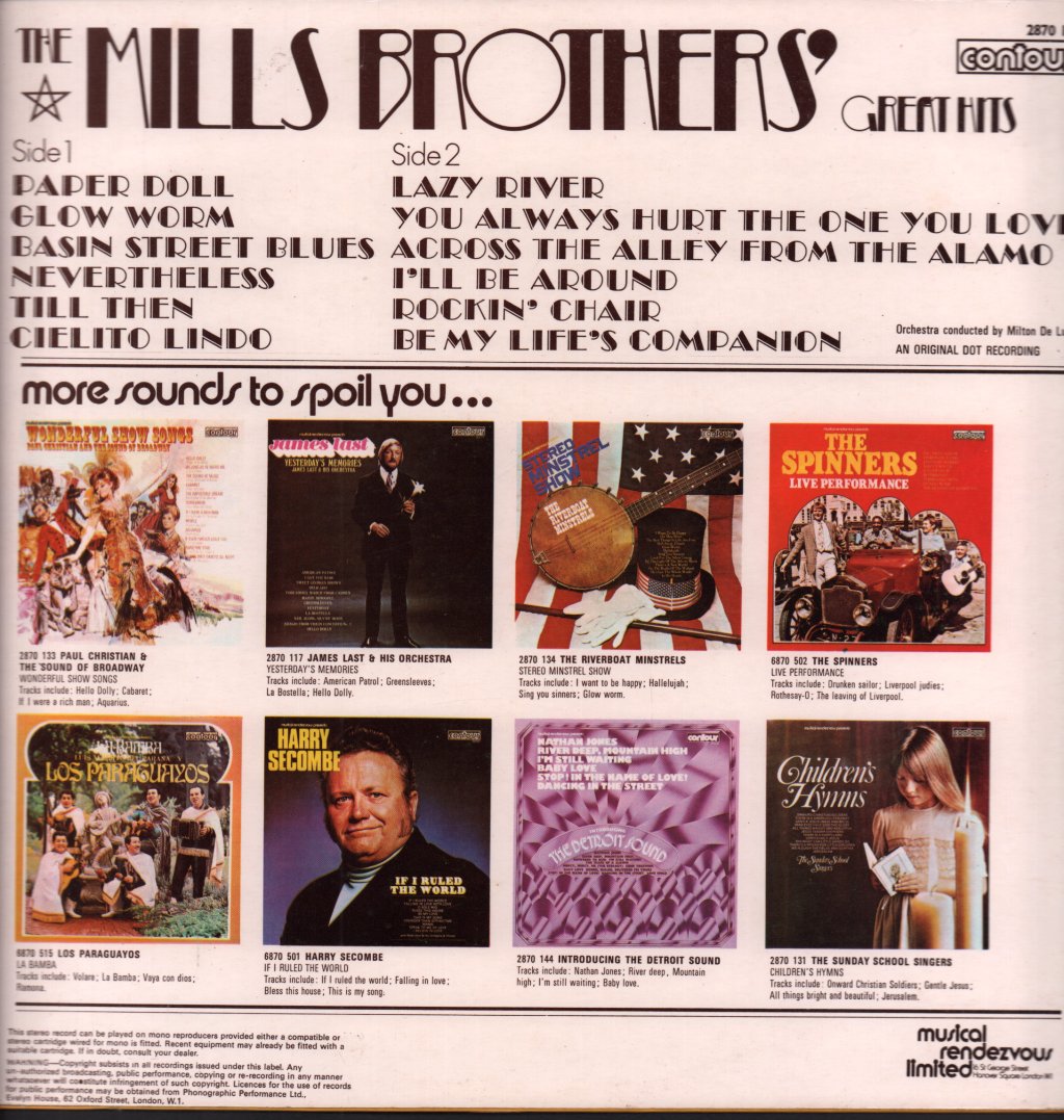 Mills Brothers - Great Hits - Lp