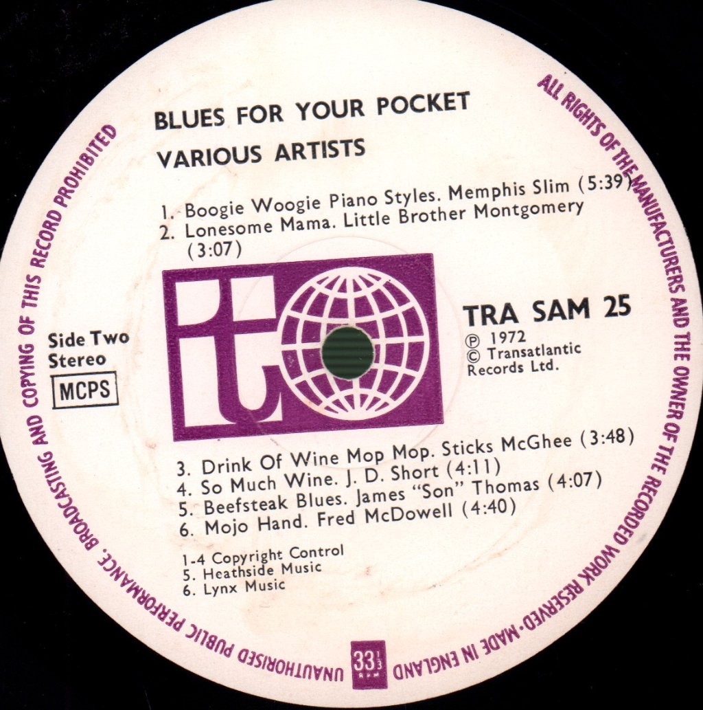 Various Artists - Blues For Your Pocket - Lp