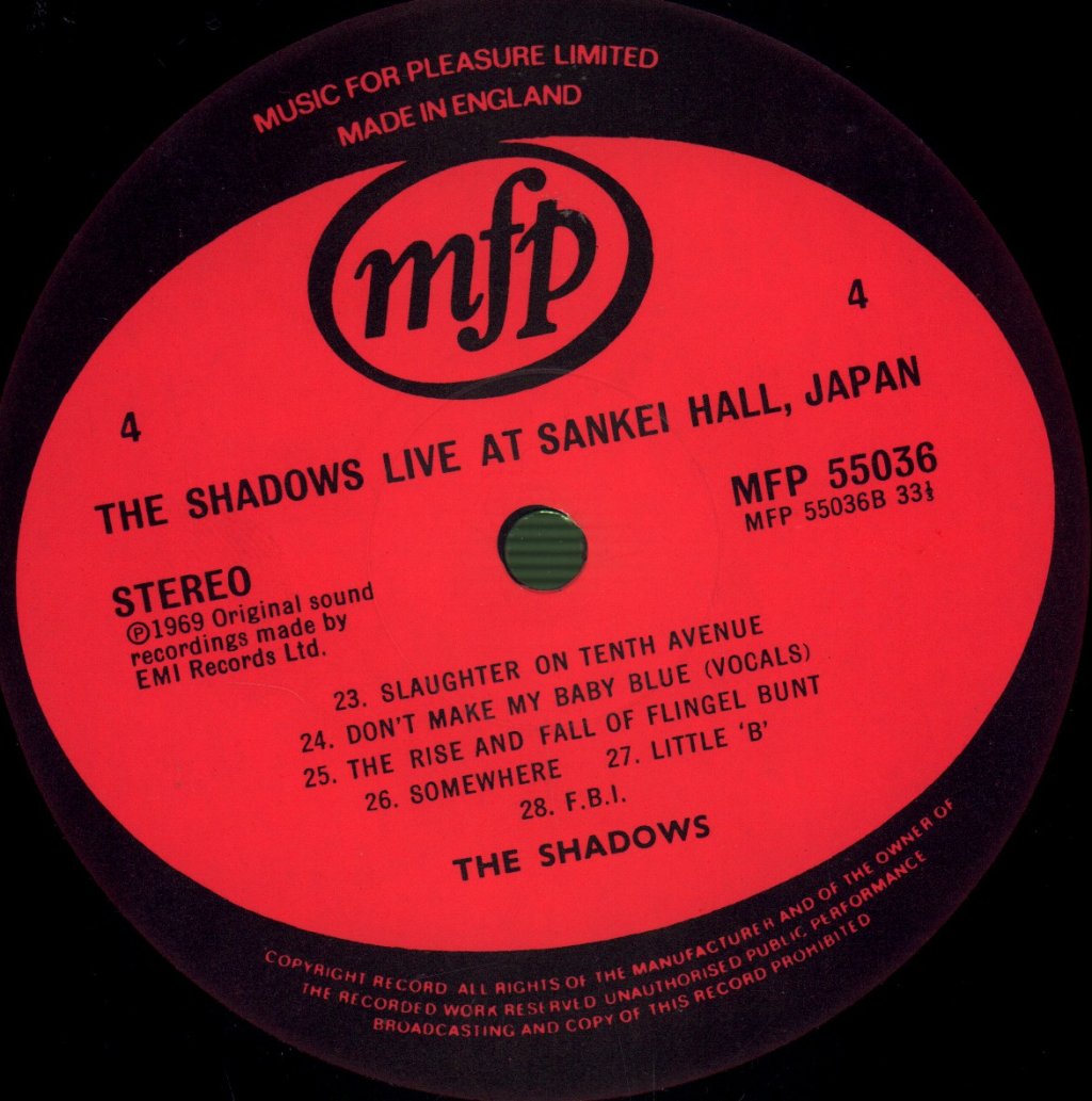 Shadows - Live - Double Lp