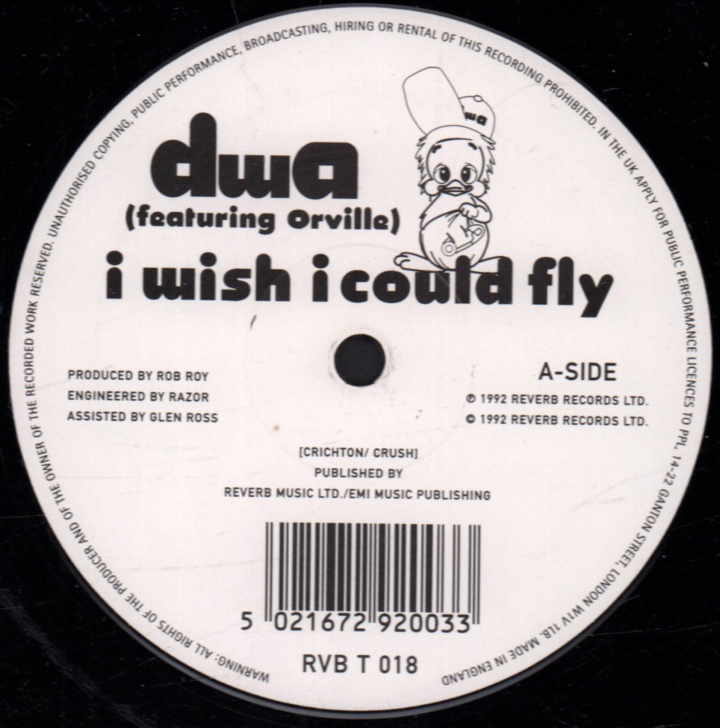 dwa featuring orville - I Wish I Could Fly - 12 Inch