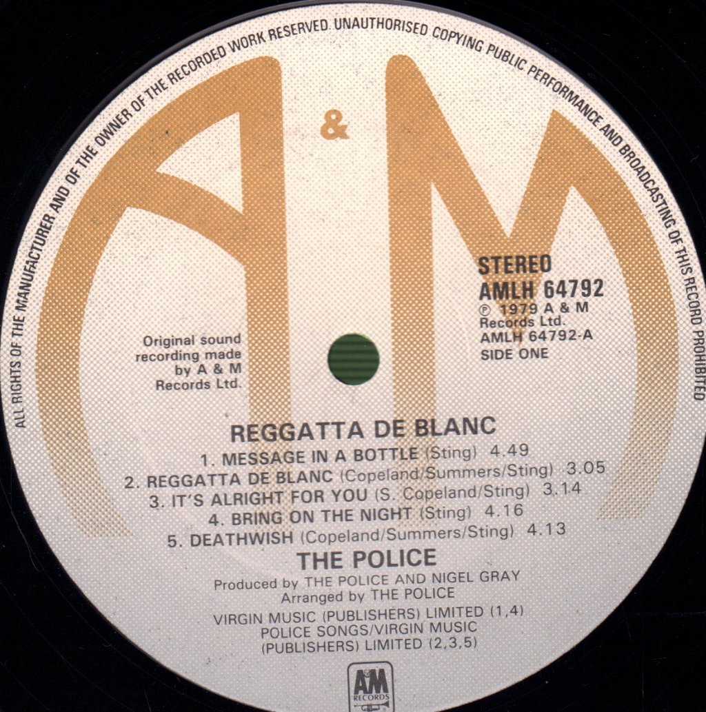 Police - Reggatta De Blanc - Lp