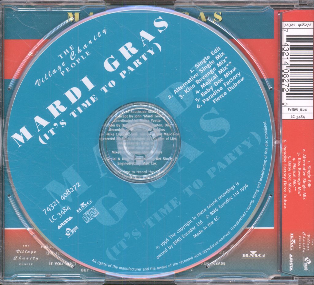 Village Charity People - Mardi Gras (It's Time To Party) - Cd