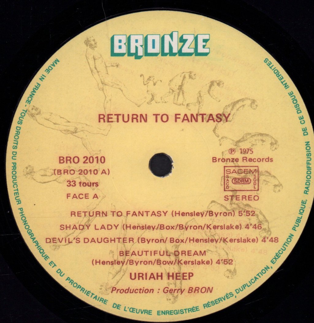 Uriah Heep - Return To Fantasy - Lp