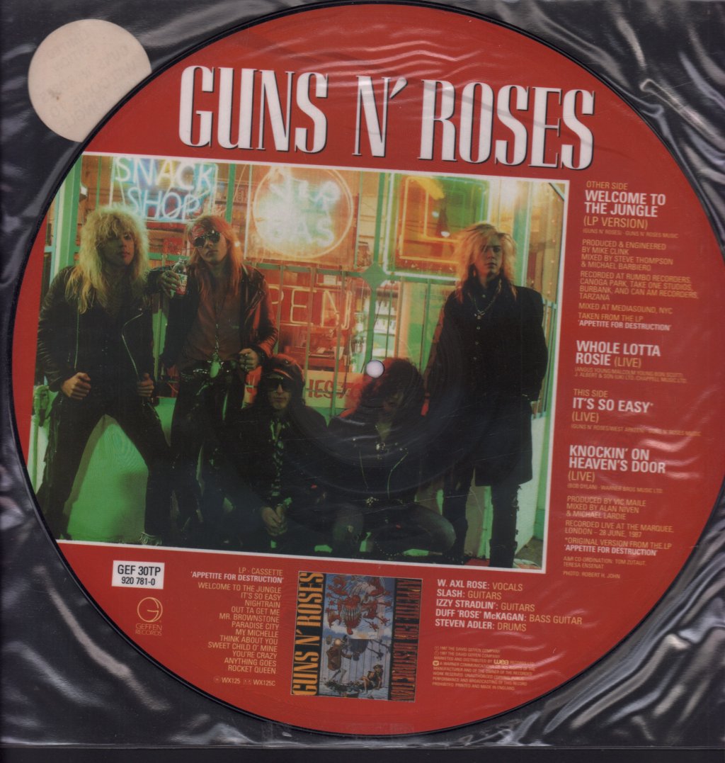 Guns N Roses - Welcome To The Jungle - 12 Inch