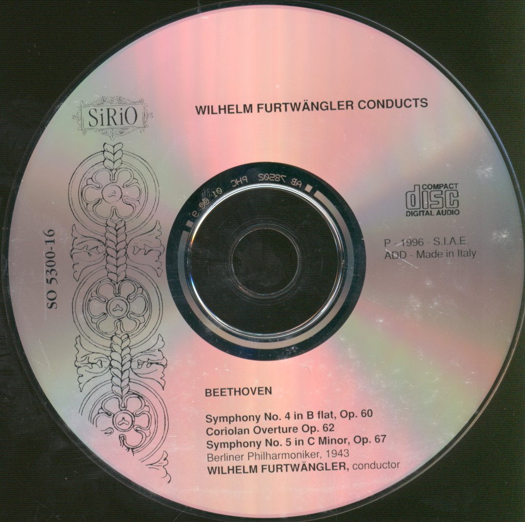 Wilhelm Furtwängler, Berliner Philharmoniker - Wilhelm Furtwängler Conducts - Cd