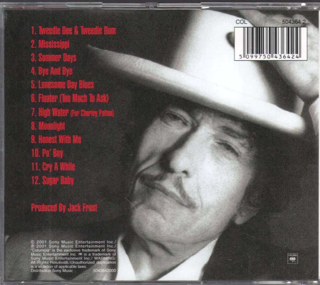 Bob Dylan - "Love And Theft" - Cd