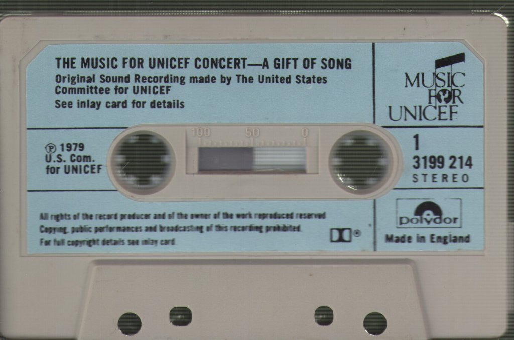 Various Artists - Music For Unicef Concert: A Gift Of Song - Cassette