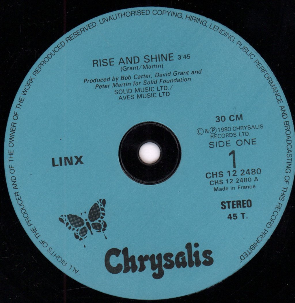 Linx - Rise And Shine - 12 Inch