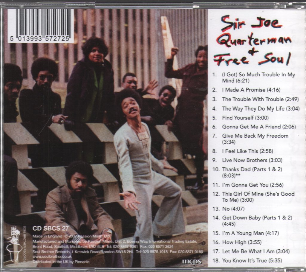 Sir Joe Quarterman & Free Soul - Sir Joe Quarterman & Free Soul - Cd