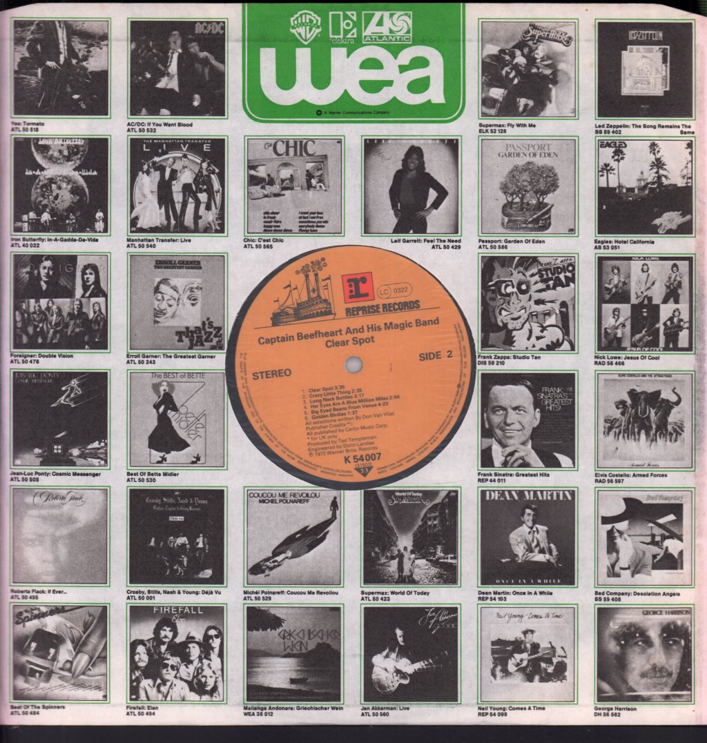 Captain Beefheart - Clear Spot - Lp