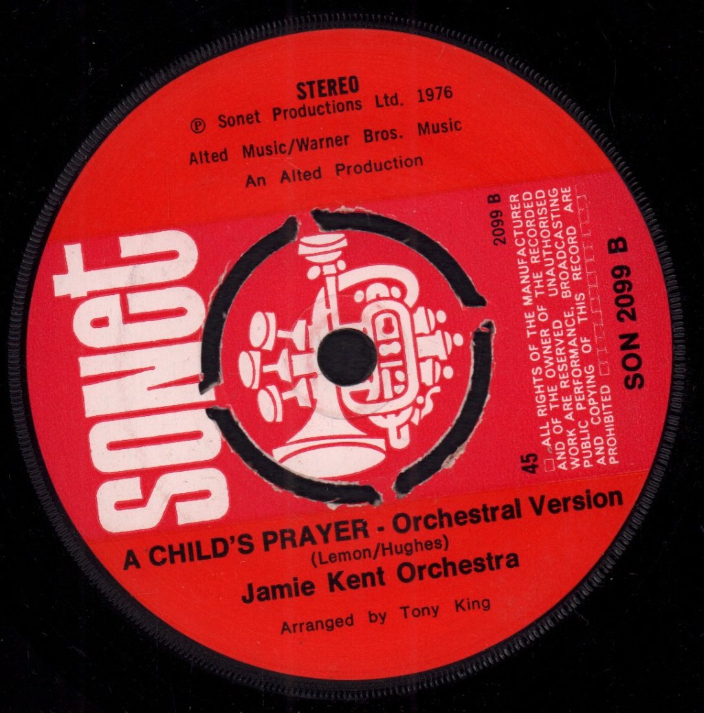 Jamie Kent - A Child's Prayer - 7 Inch