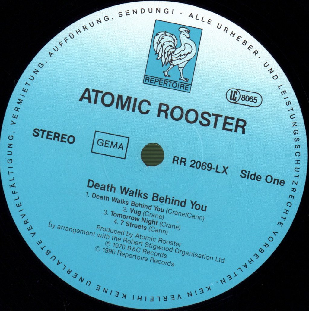 Atomic Rooster - Death Walks Behind You - Lp