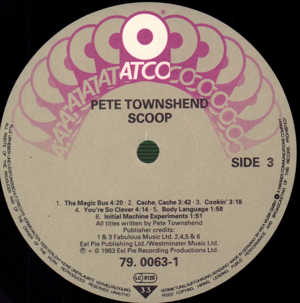 Pete Townshend - Scoop - Double Lp
