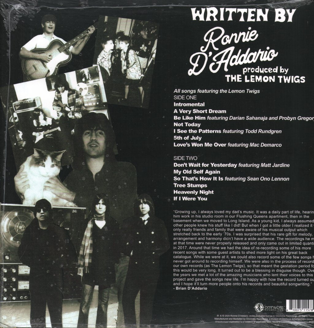 Ronnie D'Addario - Written By - Lp