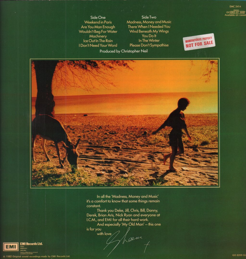 Sheena Easton - Madness Money And Music - Lp