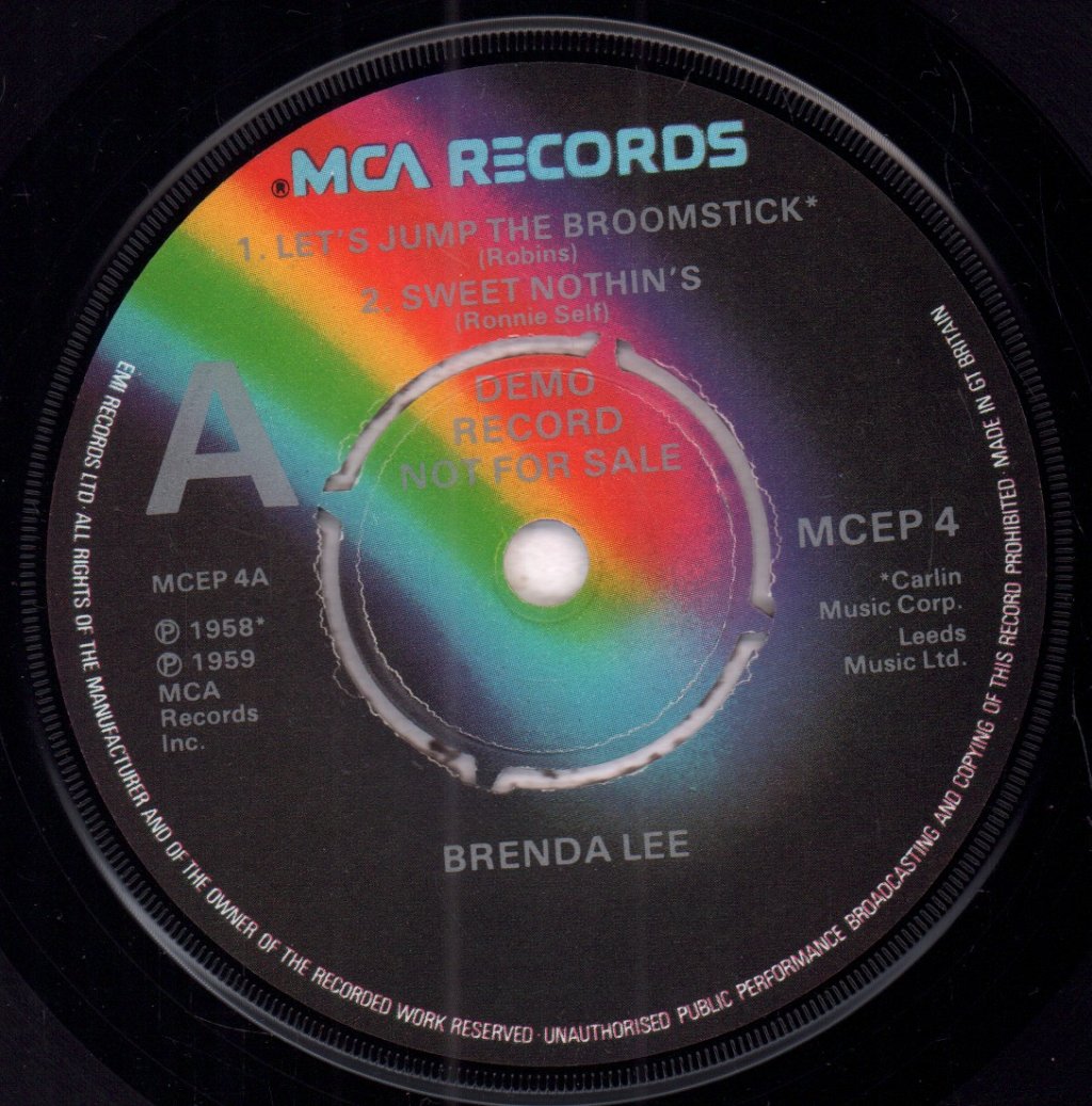 Brenda Lee - Let's Jump The Broomstick - 7 Inch