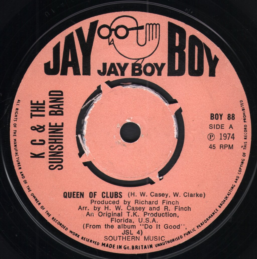 KC And The Sunshine Band - Queen Of Clubs - 7 Inch