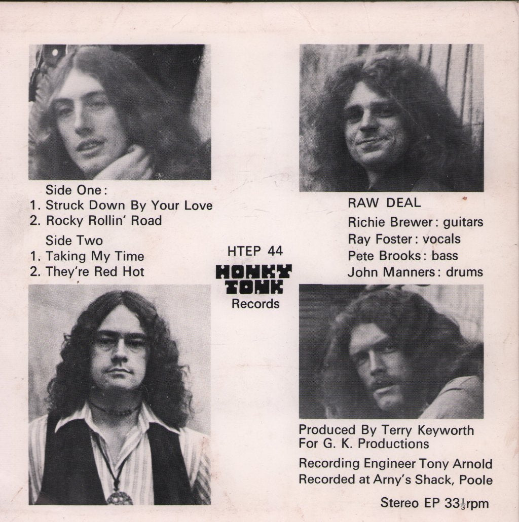 Raw Deal (Rock) - Struck Down By Your Love - 7 Inch