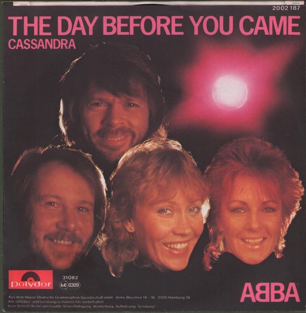 ABBA - Day Before You Came - 7 Inch