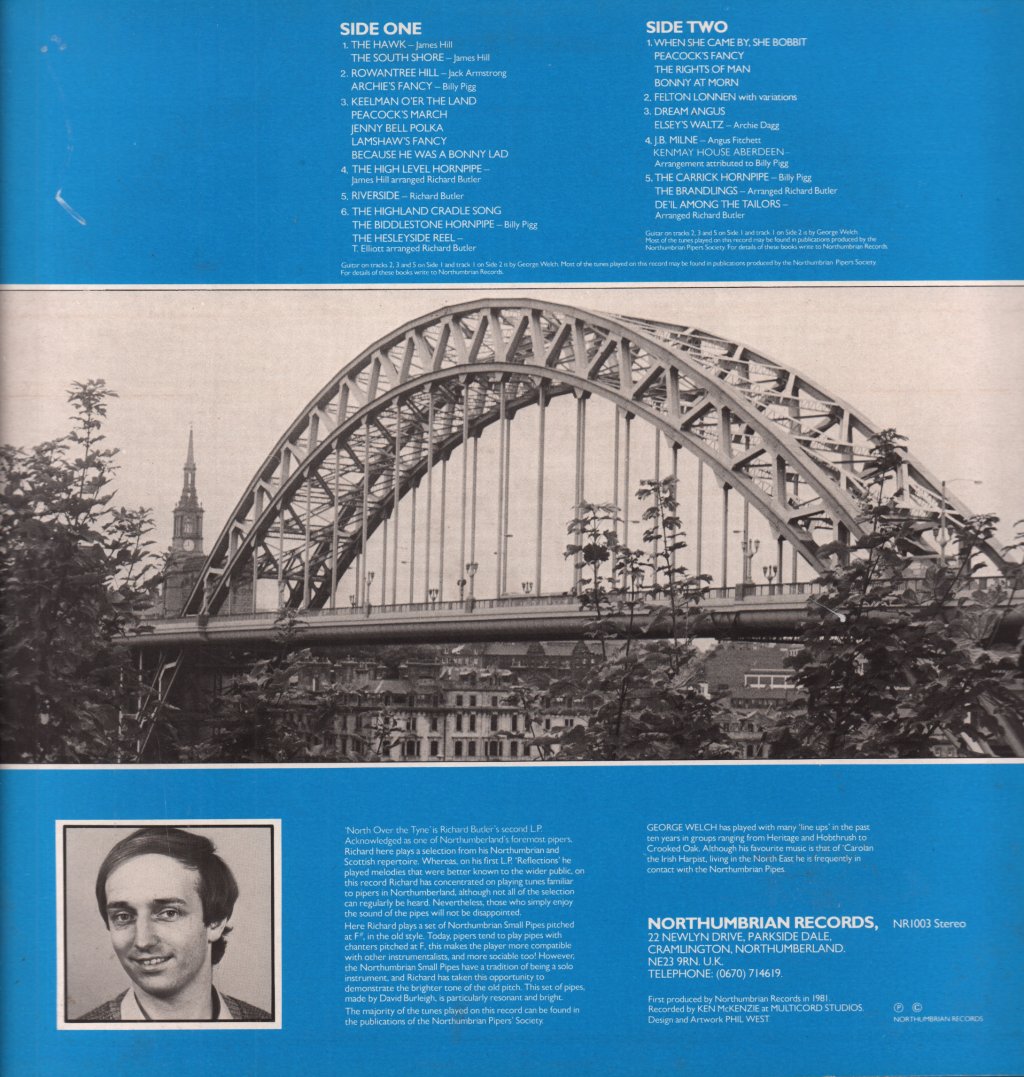 Richard Butler (Folk) - North Over The Tyne - Lp
