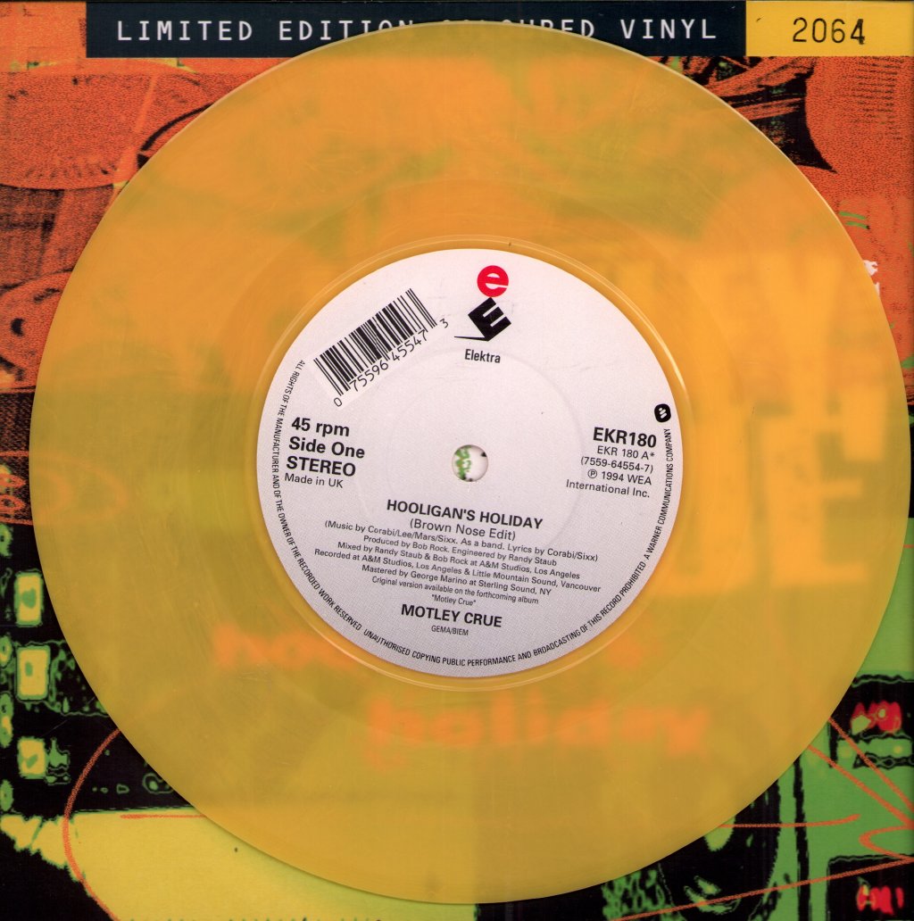 Motley Crue - Hooligan's Holiday - 7 Inch