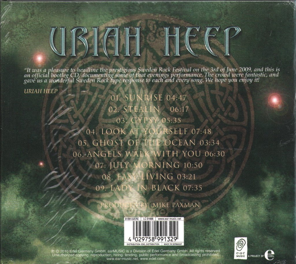 Uriah Heep - Official Bootleg: Live At Sweden Rock Festival 2009 - Cd