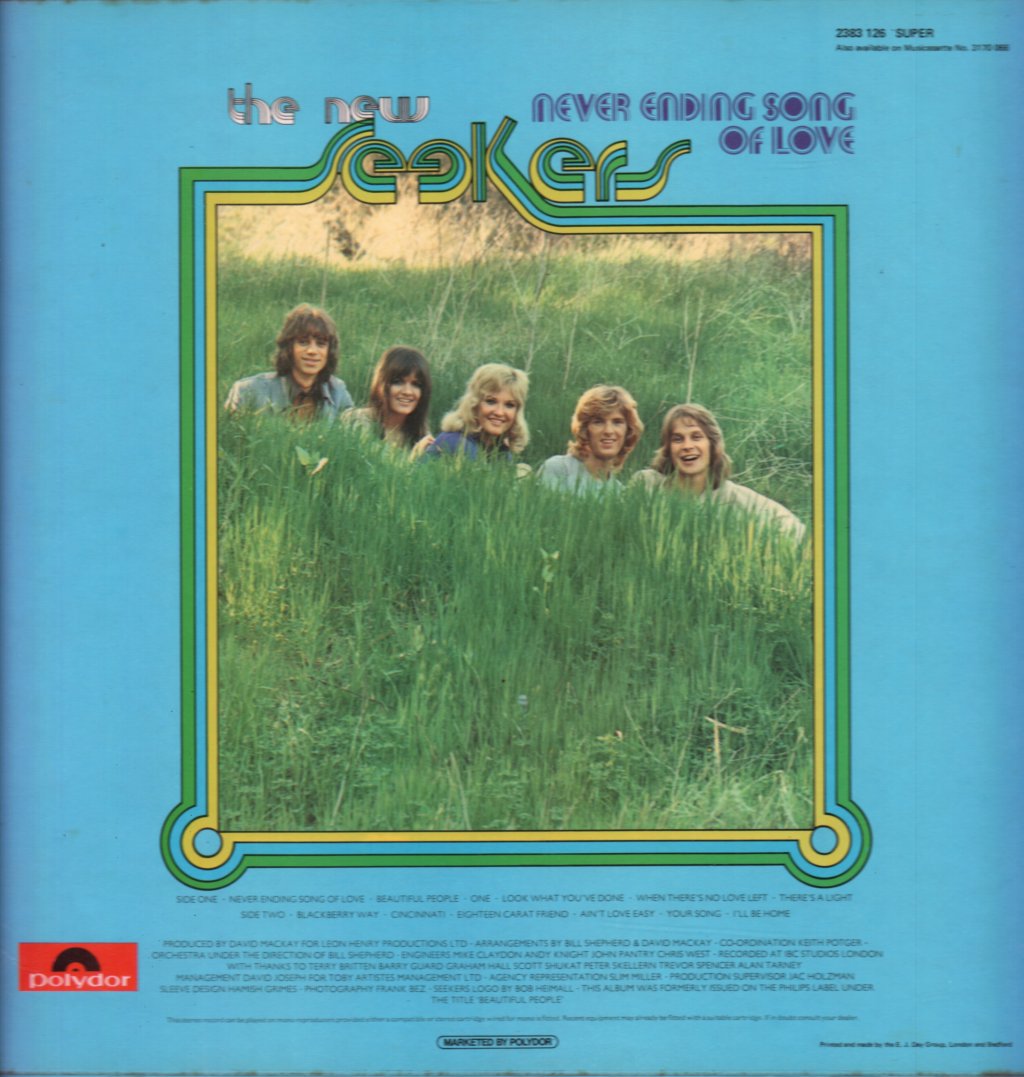 New Seekers - Never Ending Song Of Love - Lp