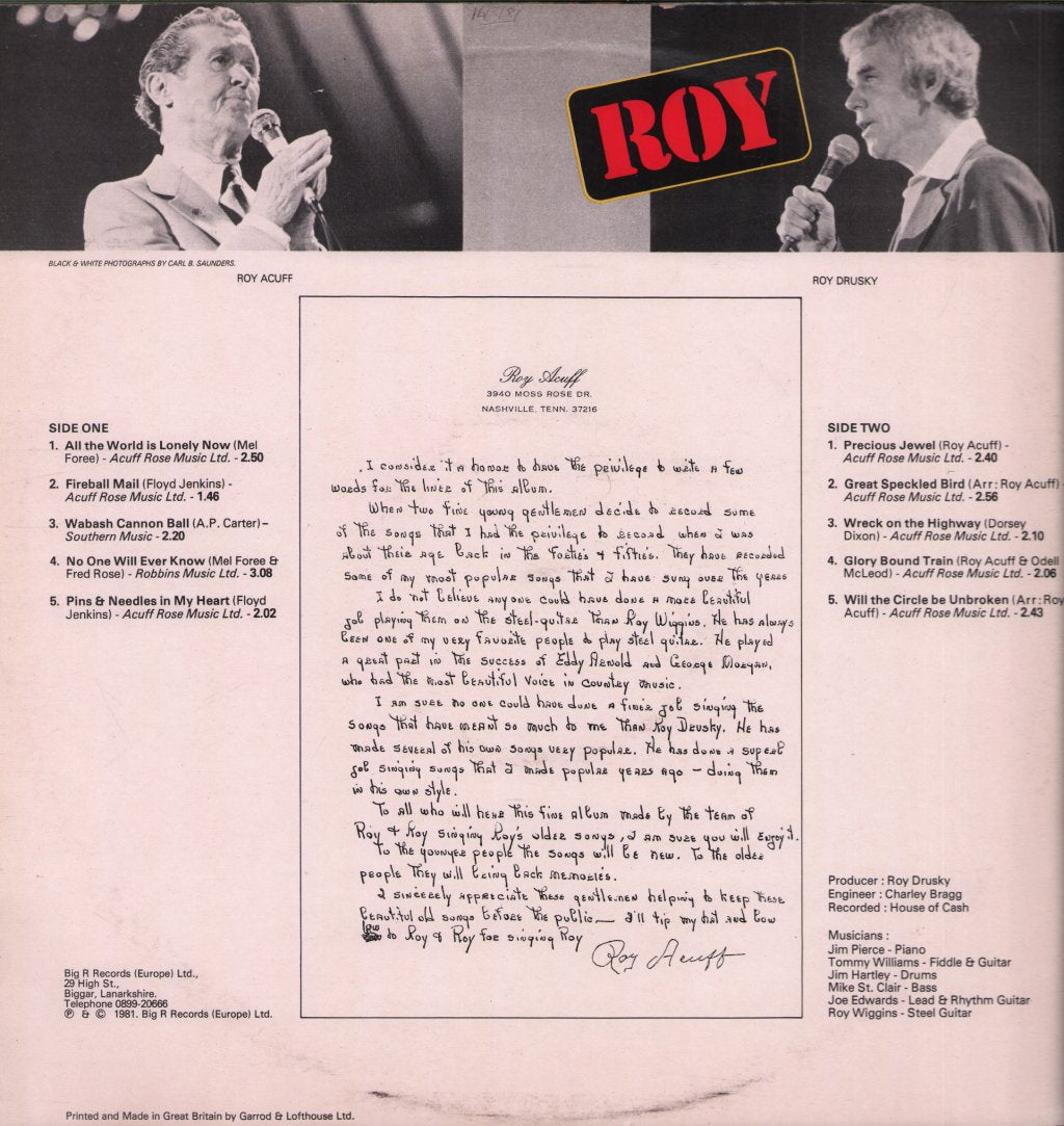 Roy Drusky - Roy - Lp