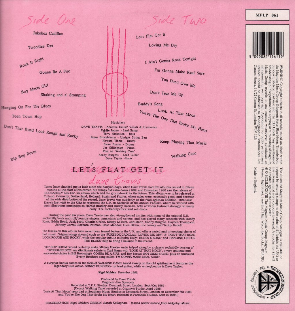 Dave Travis - Lets Flat Get It - Lp